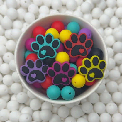 Paw Print Focal Bead