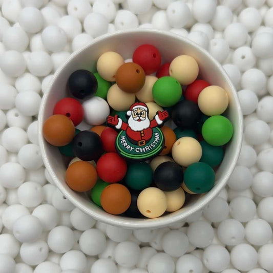 Merry Christmas Santa Focal Bead