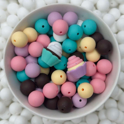 Perle focale personnalisée Cupcake 3D**NON DENTITION**