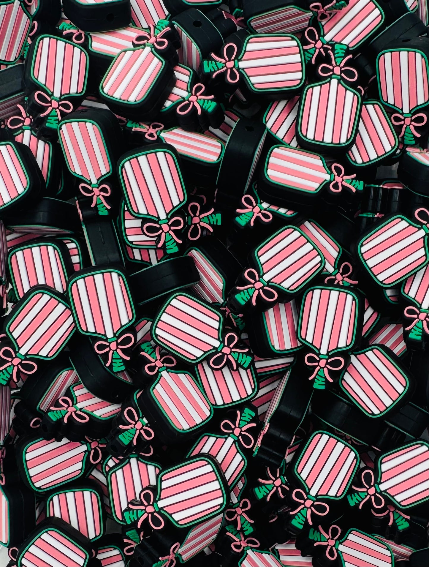 Pickleball Princess Paddle Focal Bead