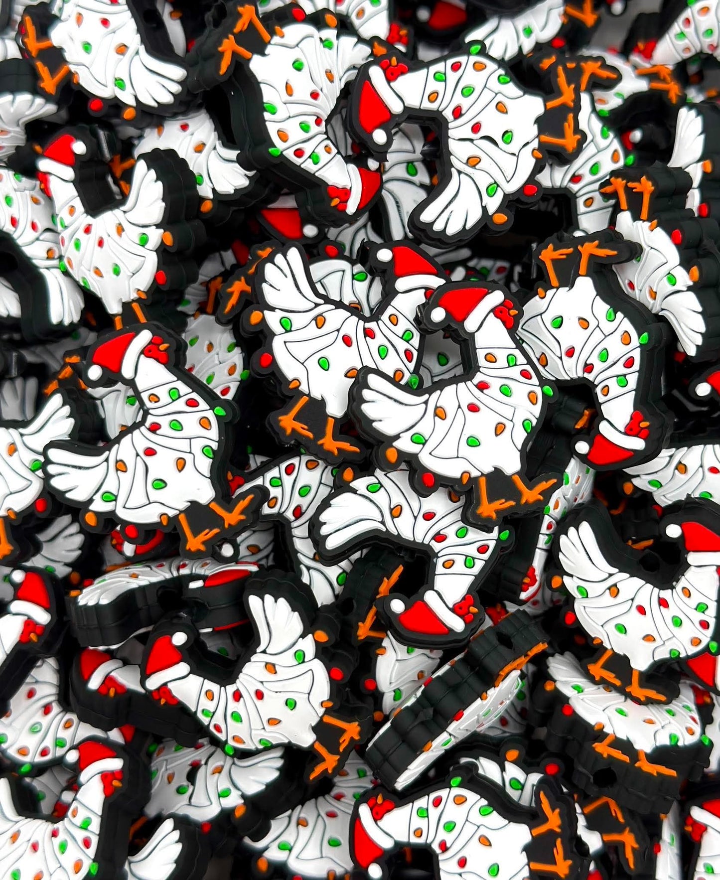 Cluck The Halls Focal Bead