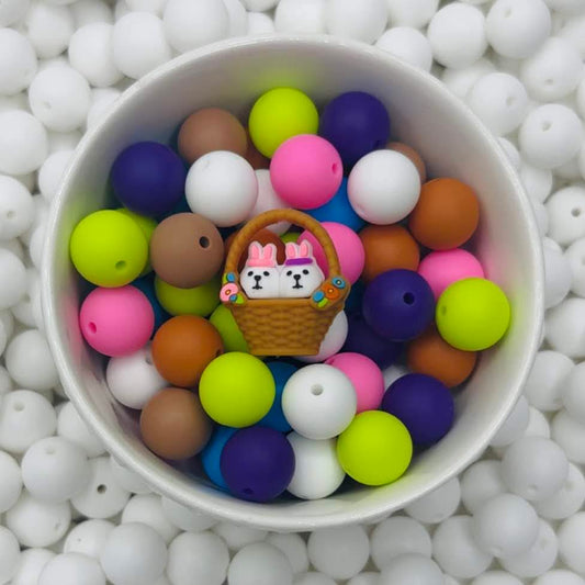 3D Hoppy Basket Duo Focal Bead