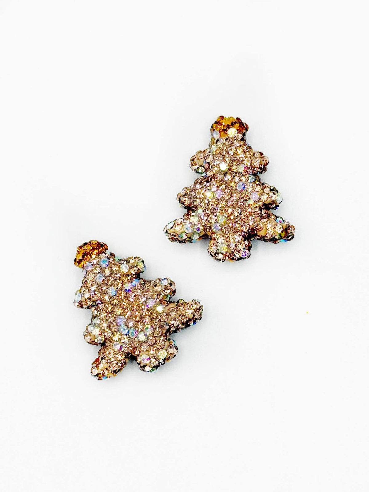 Acrylic Rhinestone Christmas Tree Beads