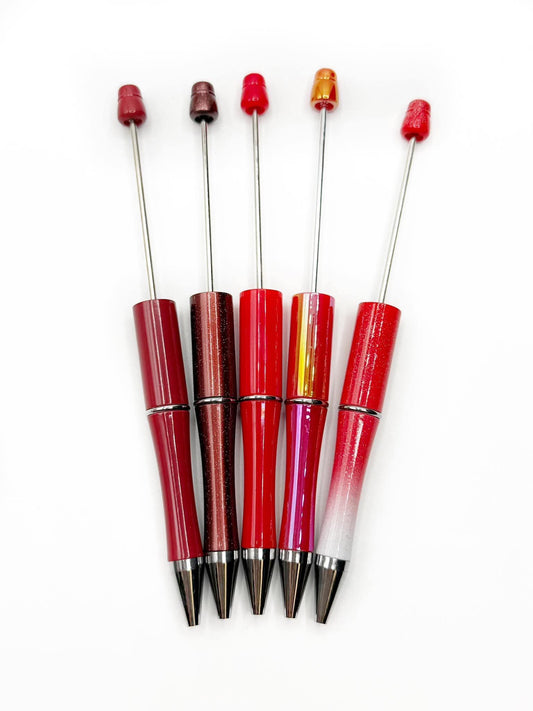 5 for $3 **PEN DEAL** Red Beadable Pen Pack