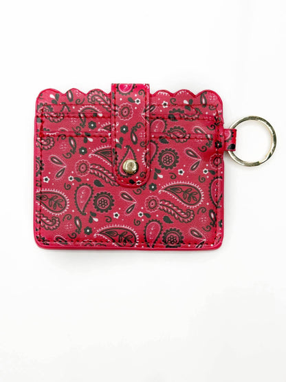 CTS Creation: Red Hanki Printed Wallet