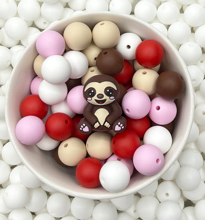 3D Sloth Focal Bead