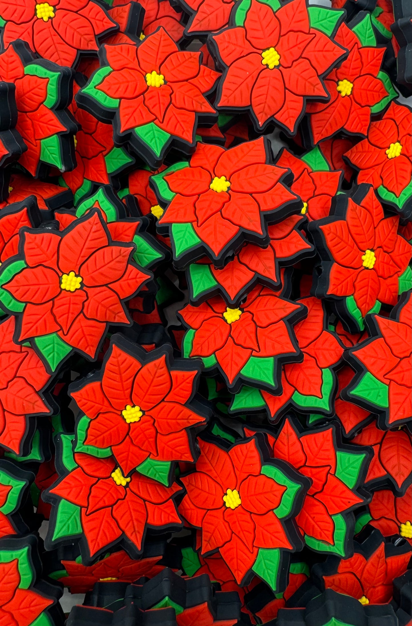 CTS Creation: Poinsettia Focal Bead