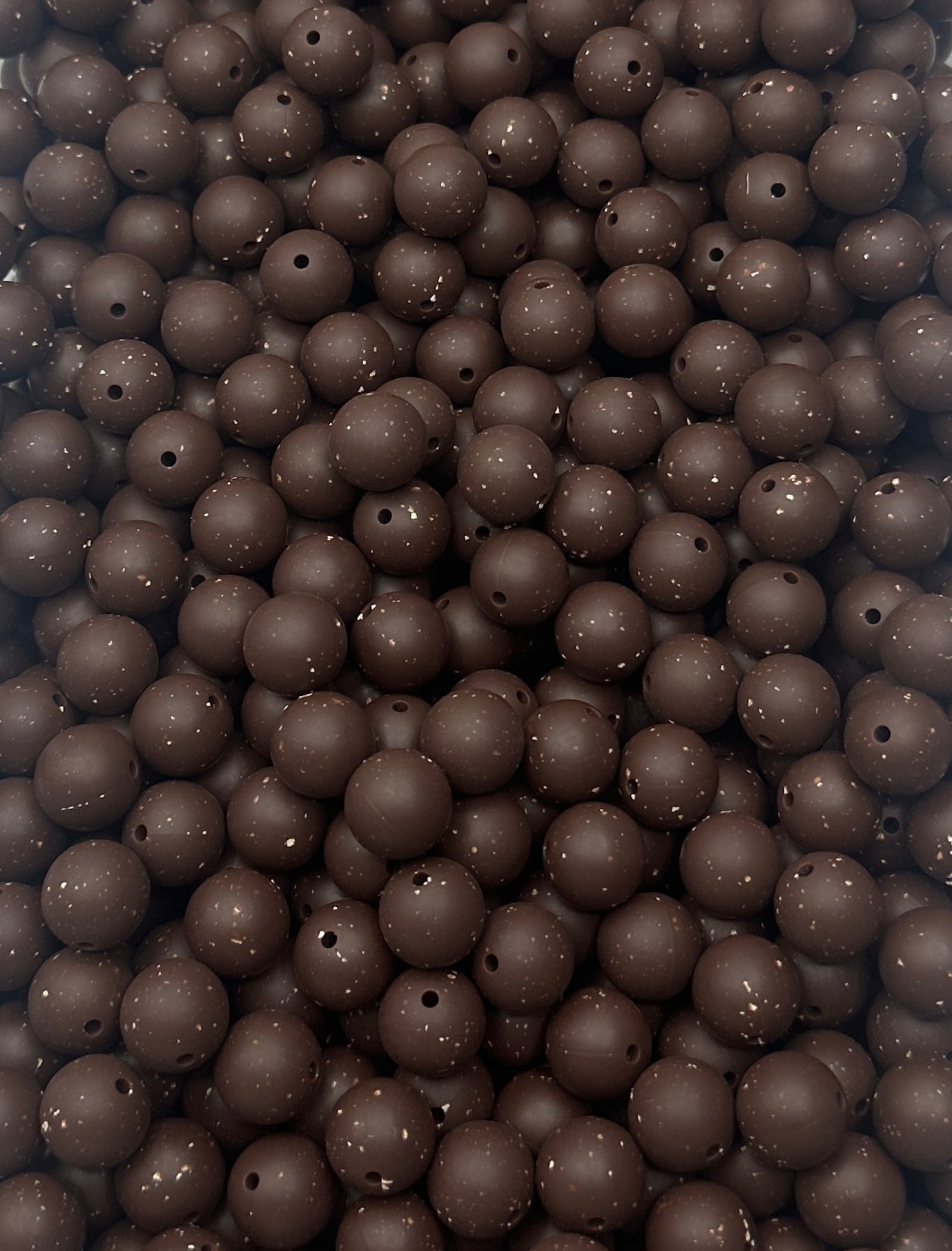 Chocolat au lait moucheté 15mm Perle S15-13