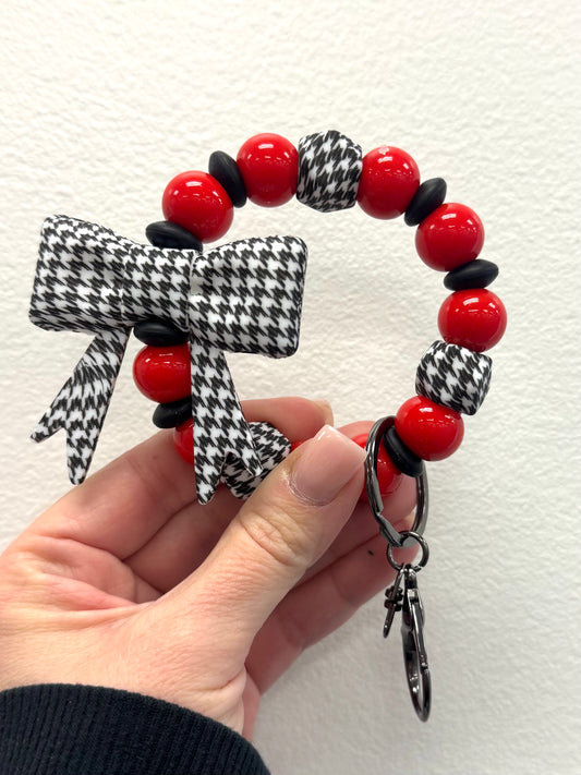 Houndstooth Big Bow Energy Wristlet Kit
