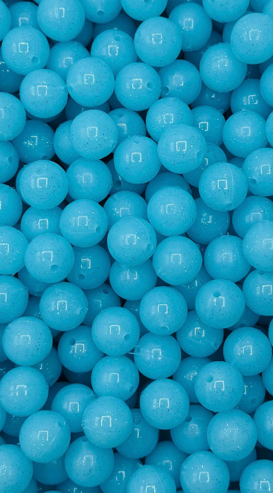 Ocean Sparkle Jelly 15mm Beads