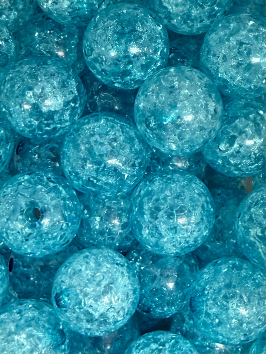 Ocean Crushed Ice 20mm Acrylic Bead