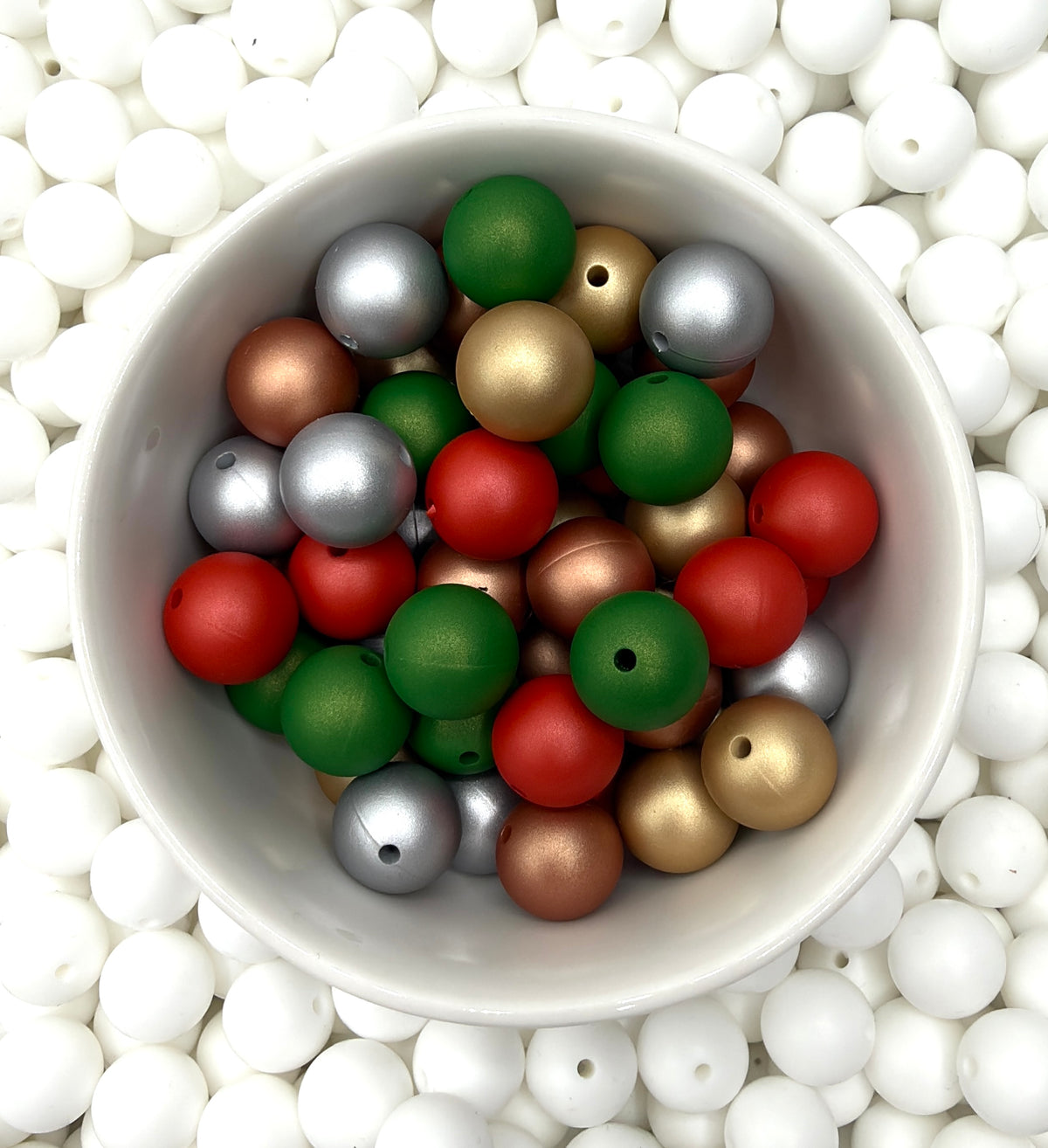 Metallic Christmas 15mm Mini Mix