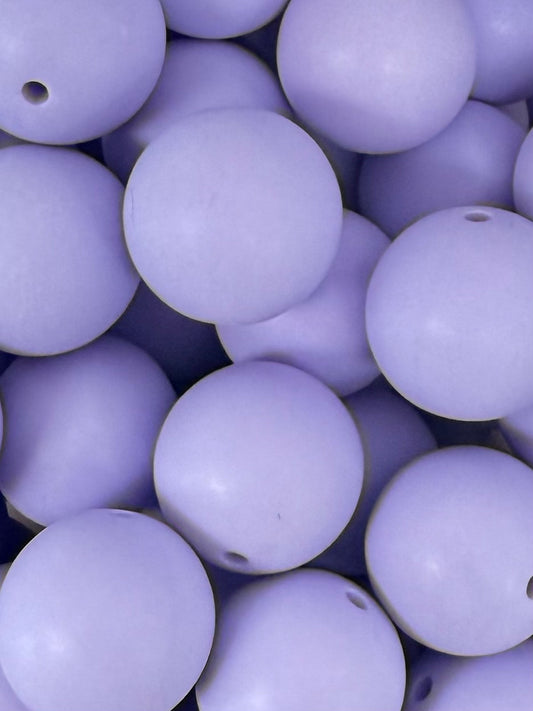 Lavender Matte Solid 20mm Acrylic Bead