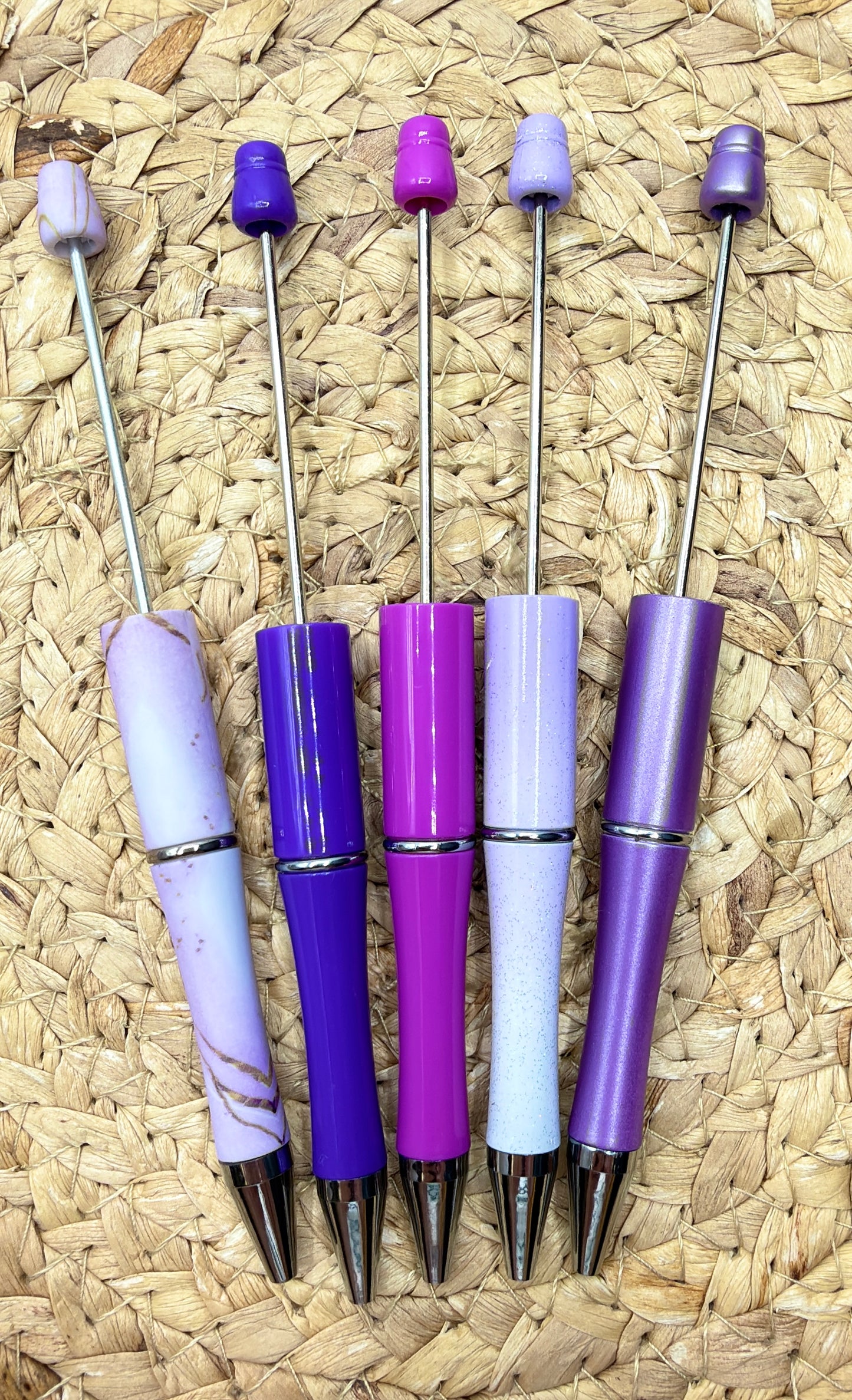 5 for $3 **PEN DEAL** Purple Beadable Pen Pack