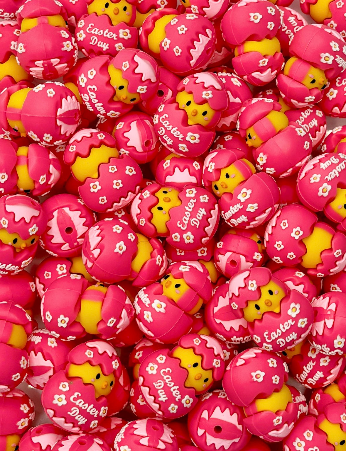 3D Easter Day Chick Focal Bead