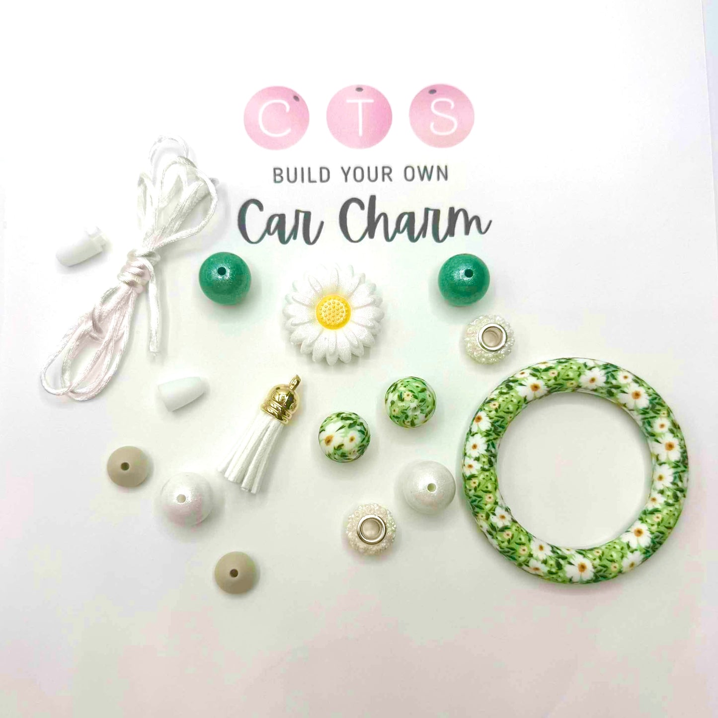 Opal Daisy Hanging Car Charm Kit