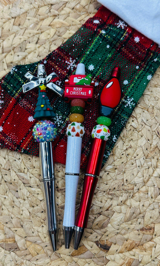 Christmas Beadable Pen Kit