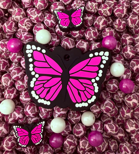 3 Way Mix: Bright Pink Monarch Butterfly