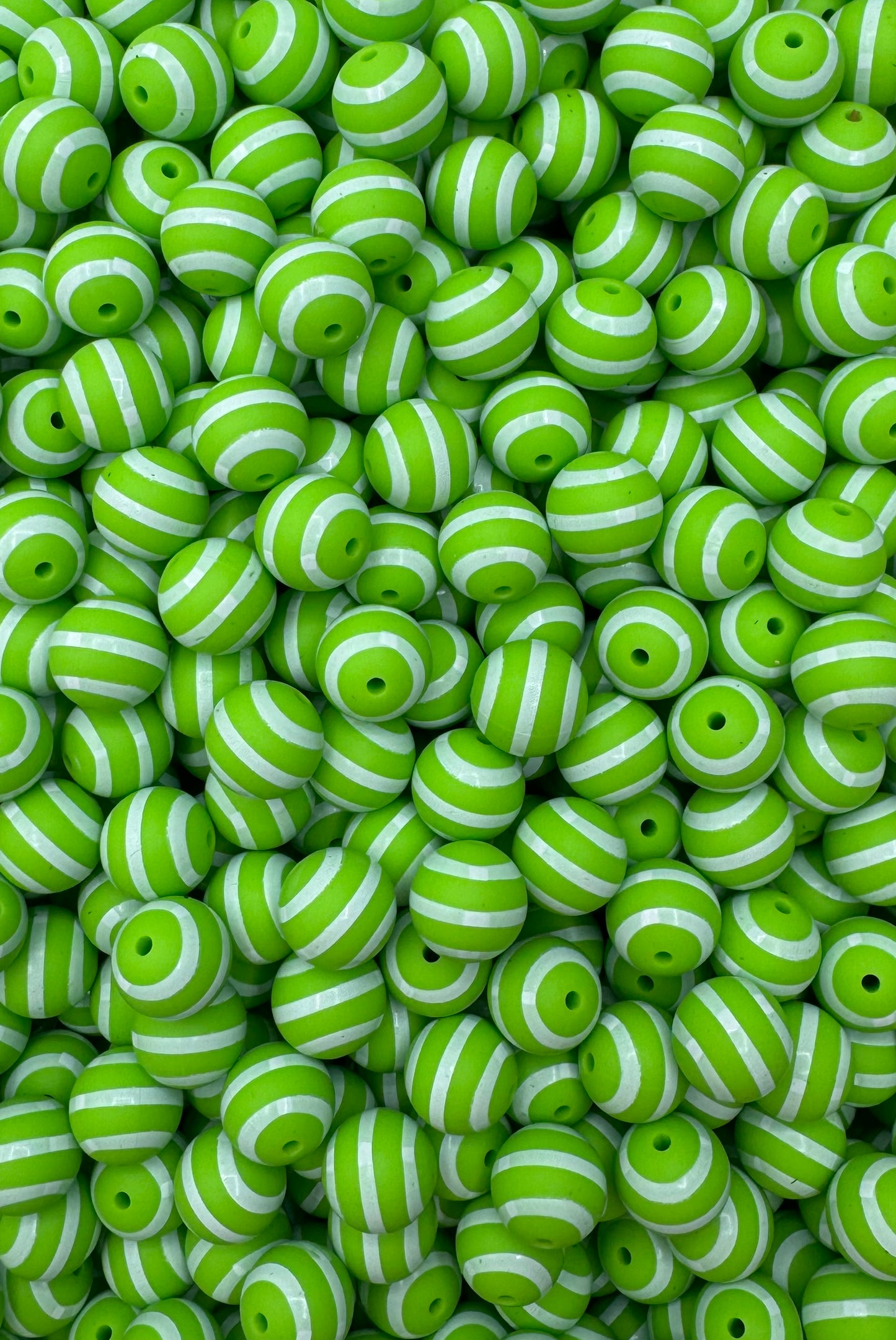 Holiday Stripes 15mm Bead