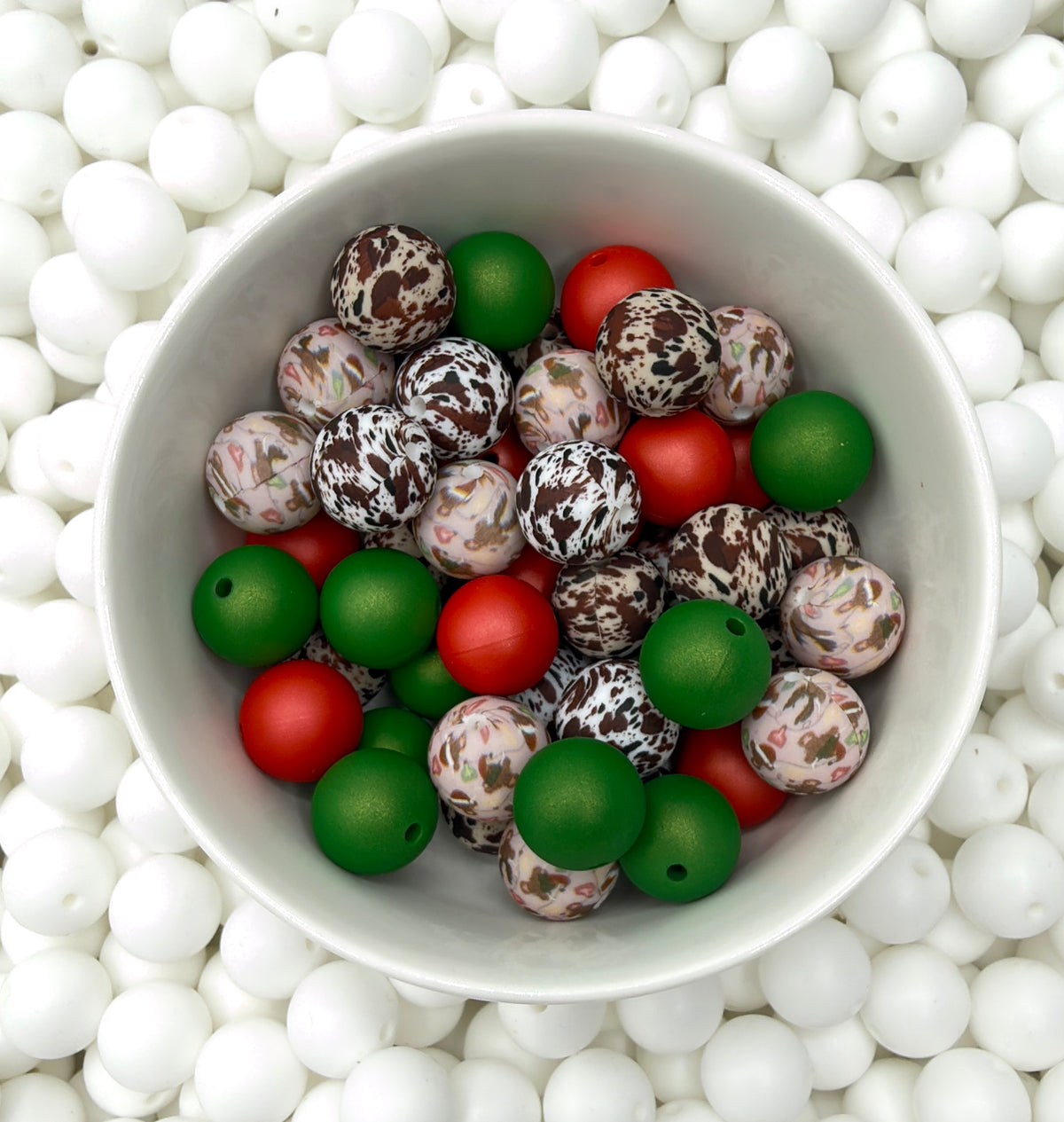 Cows Love Christmas 15mm Mini Mix