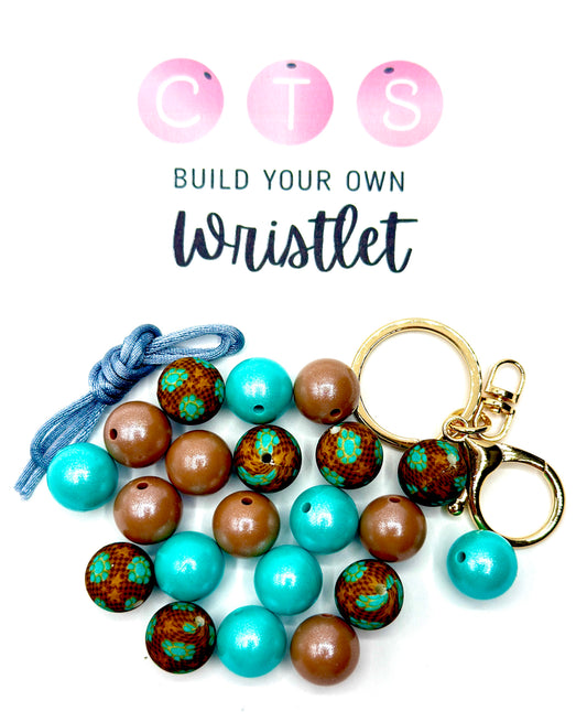 Boujee Turquoise Wristlet Kit