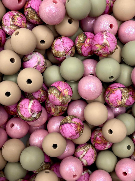 MIX-Pink Classic Camo 15mm #27