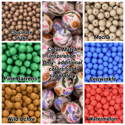 Safari Animal 15mm Printed Bead