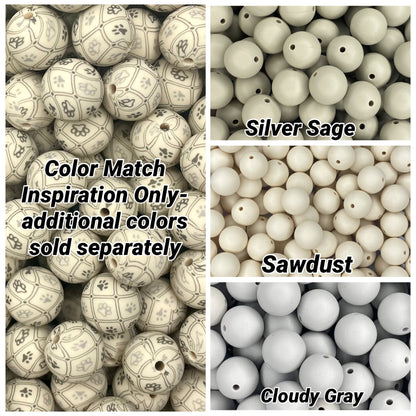 CTS Creation: Sawdust Puppy Printed 15mm Bead