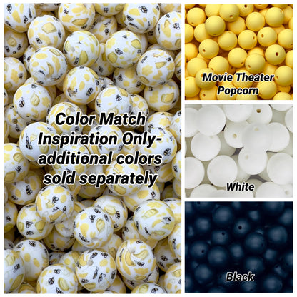 CTS Creation: Bumble Bee Printed 15mm Bead