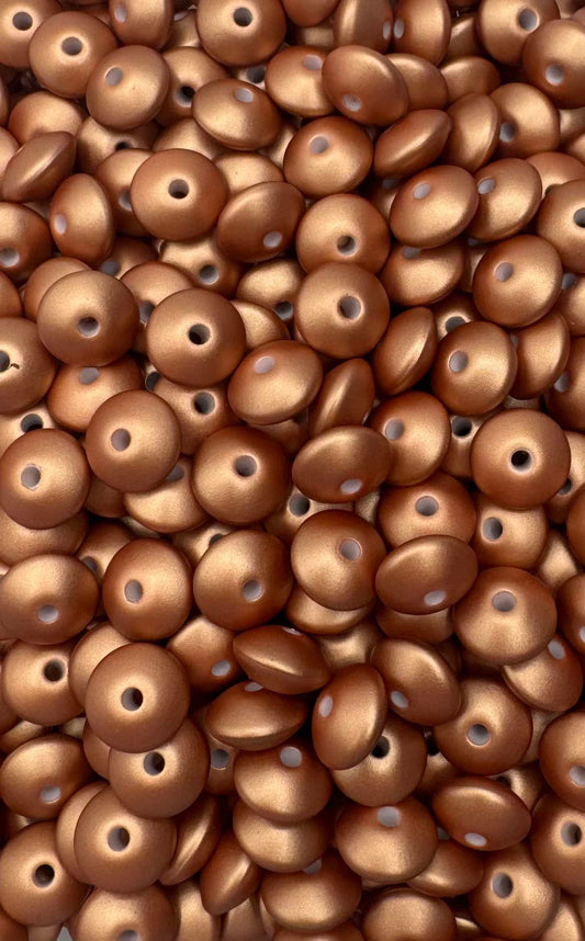 Copper Metallic 12mm Lentil