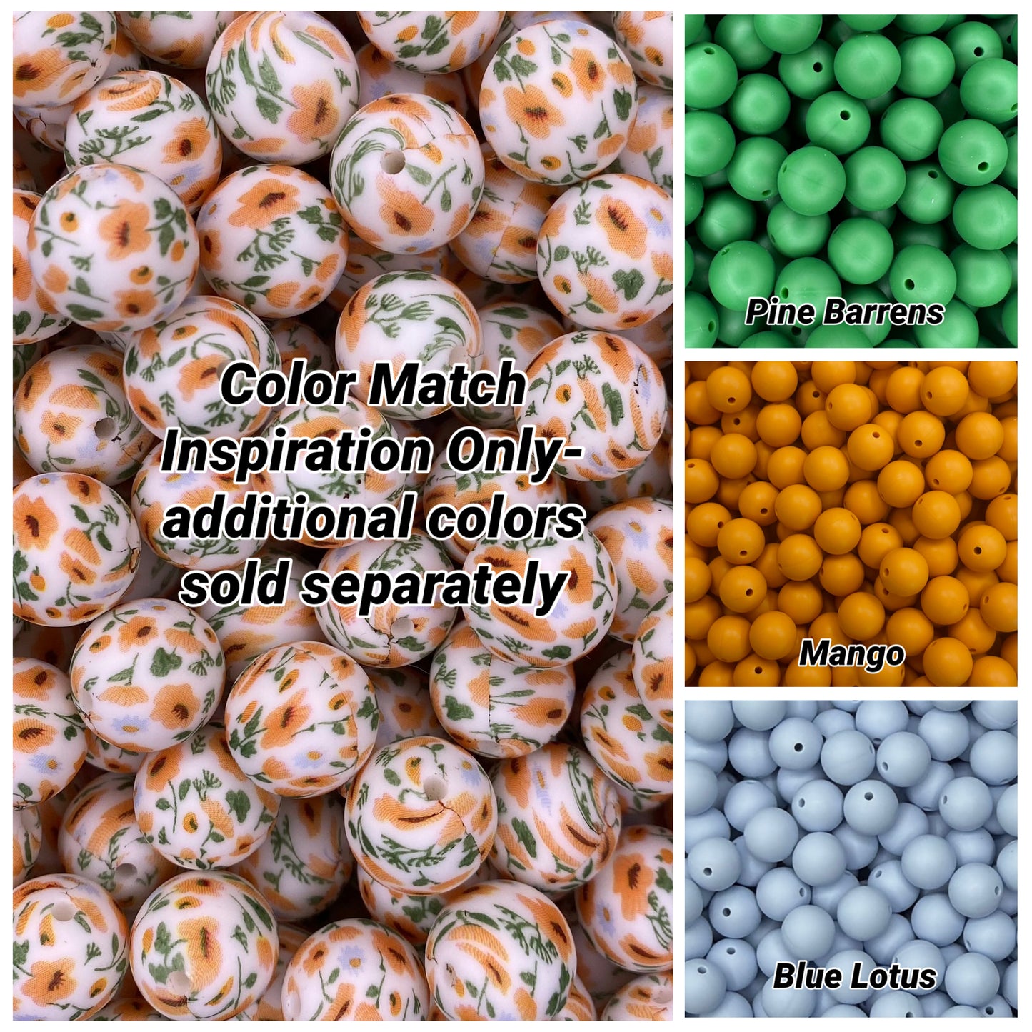Daisy Will Do 15mm Printed Bead