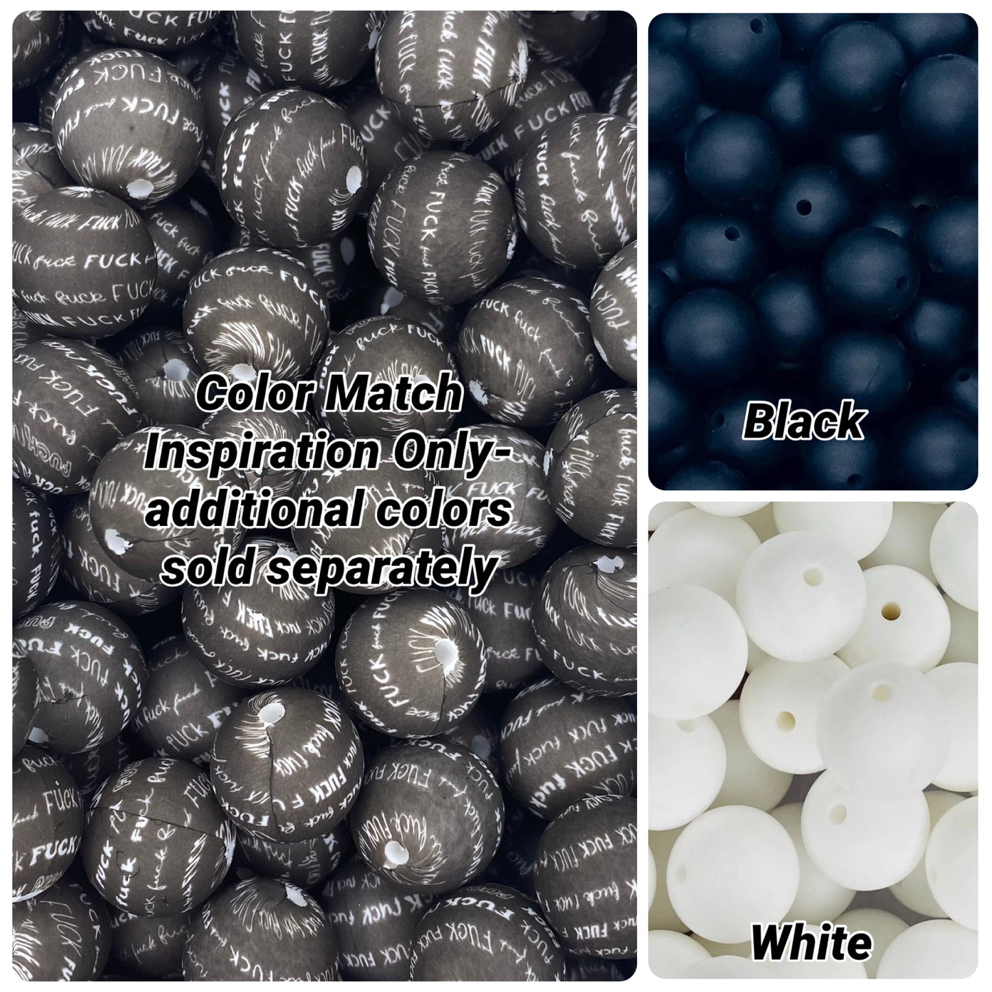 CTS Creation: Fuck Printed 15mm Bead