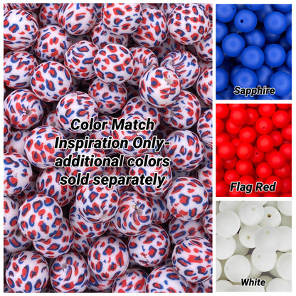 CTS Creation: American Leopard Printed 15mm Bead