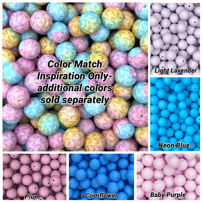 Ombre Prism Printed 15mm Bead