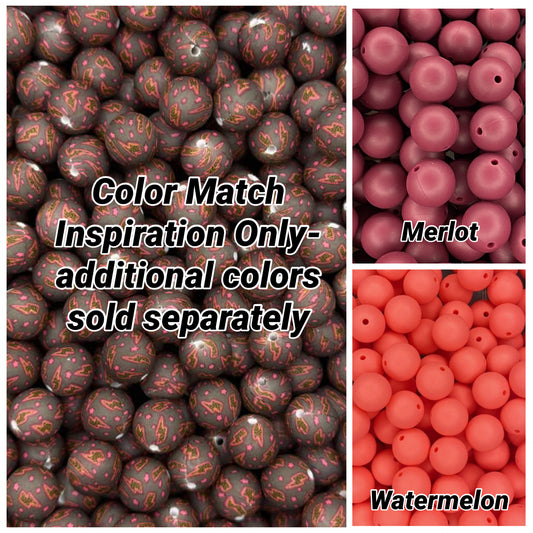Wild Voltage Printed 15mm Bead
