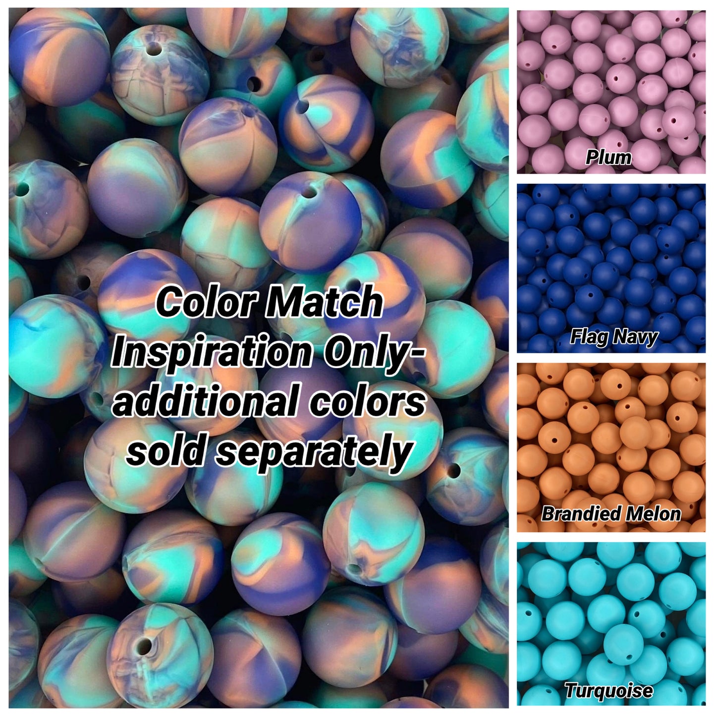 Beach Day Blend 15mm Bead