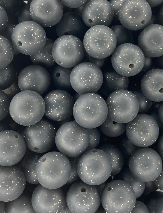Glitter 15mm Beads