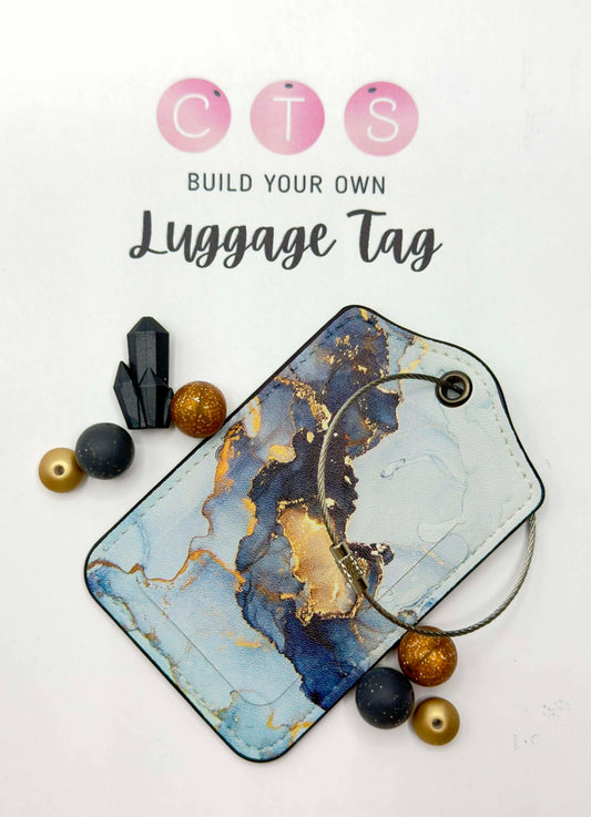 Galactic Marble Luggage Tag Kit