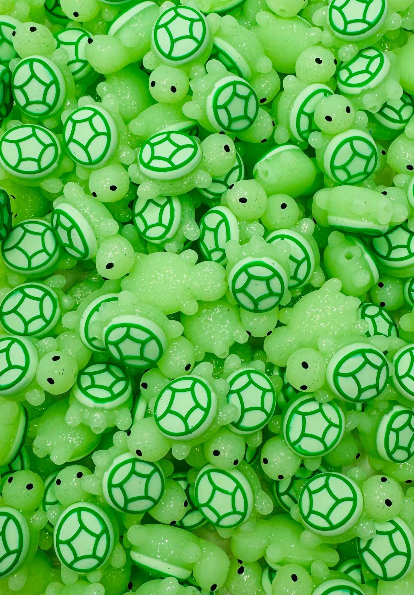 Glow in the Dark Turtle Focal Bead