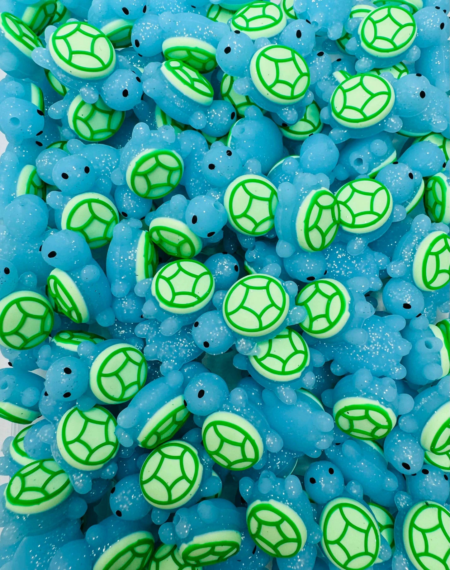 Glow in the Dark Turtle Focal Bead