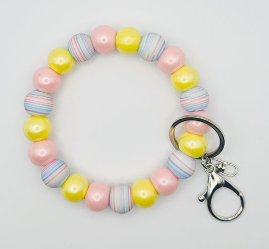 Pastel Stripes Key Ring Kit #86