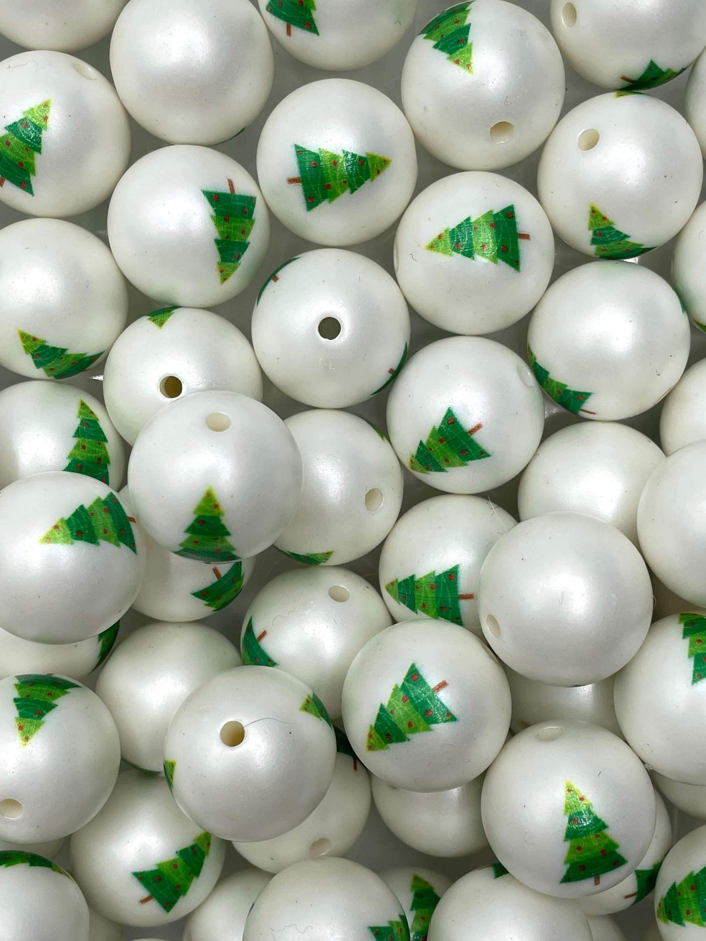 Christmas Tree 20mm Acrylic Bead