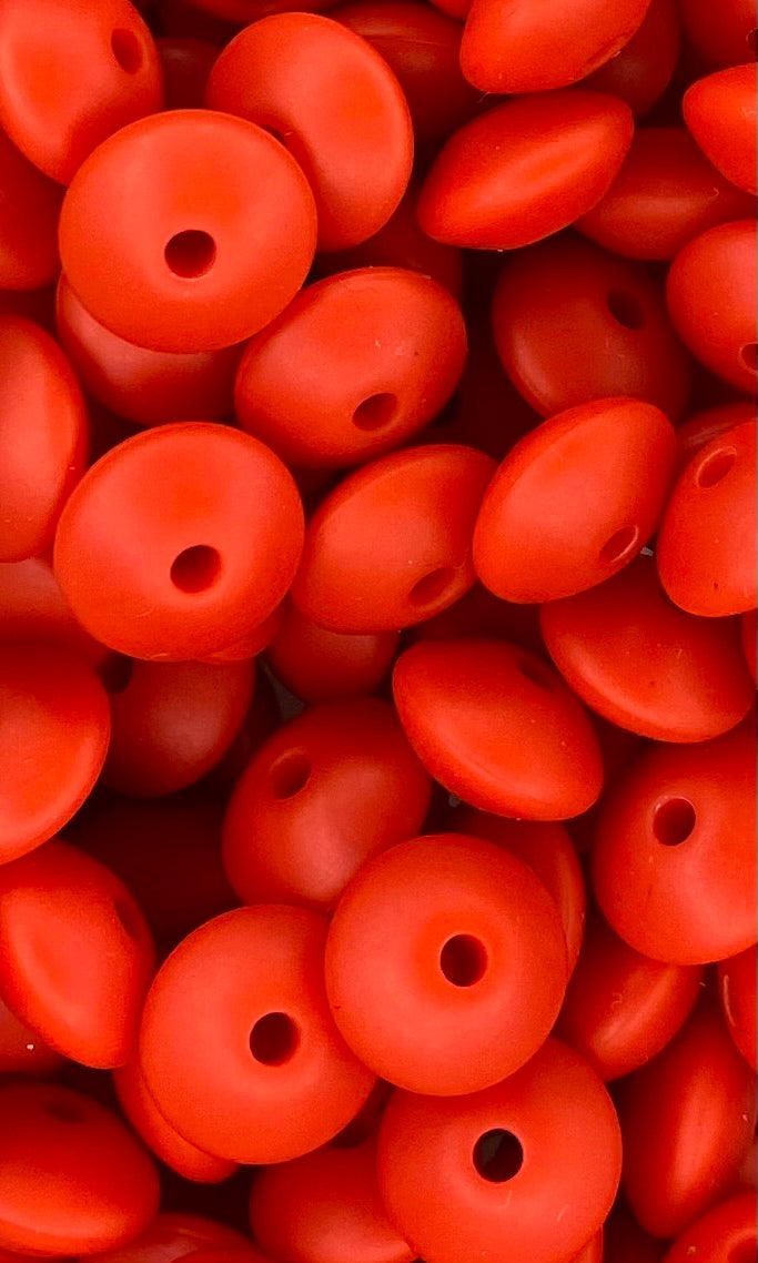 Scarlet 12mm Lentil-BULK 100 Count