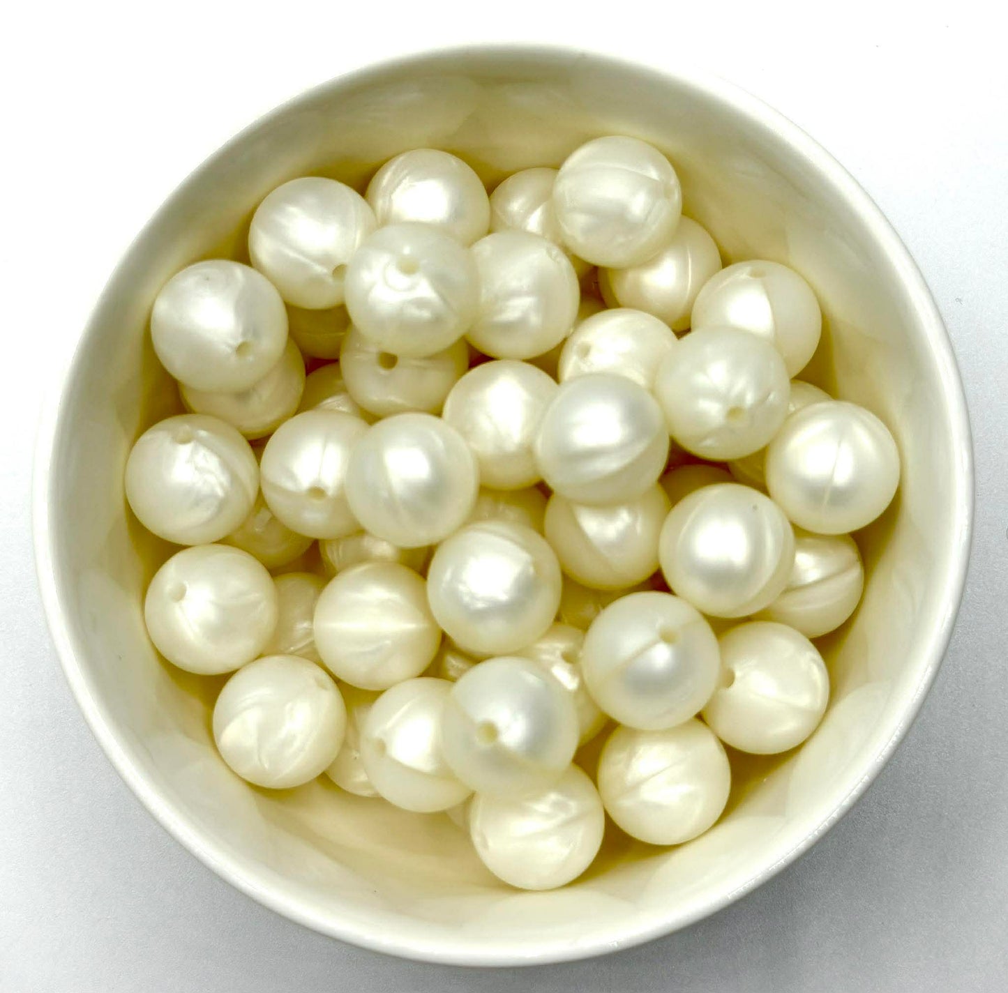 White Pearl 15mm-MINI BULK 50 Count