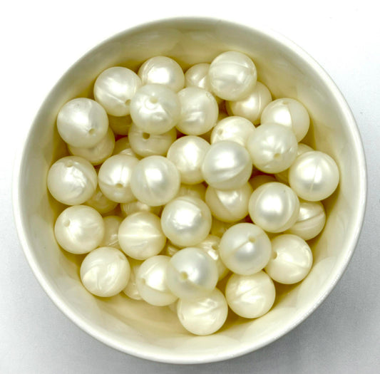 White Pearl 15mm-MINI BULK 50 Count