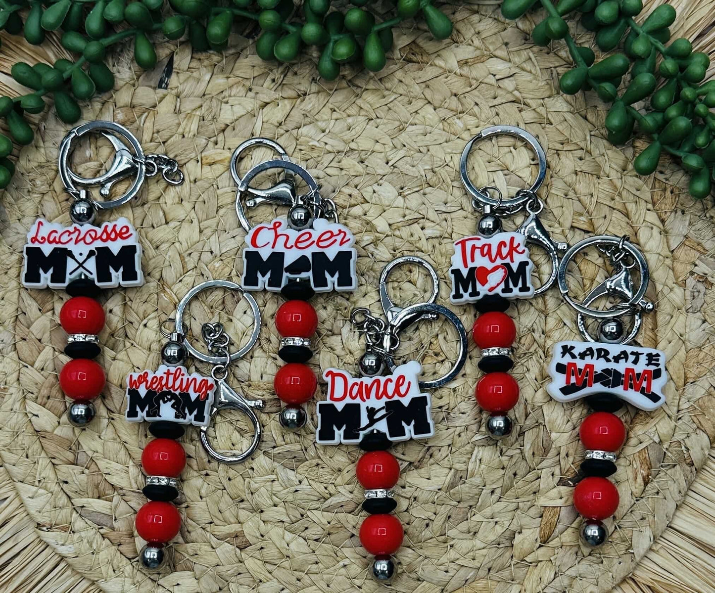 Sport Mom Premade Keychains