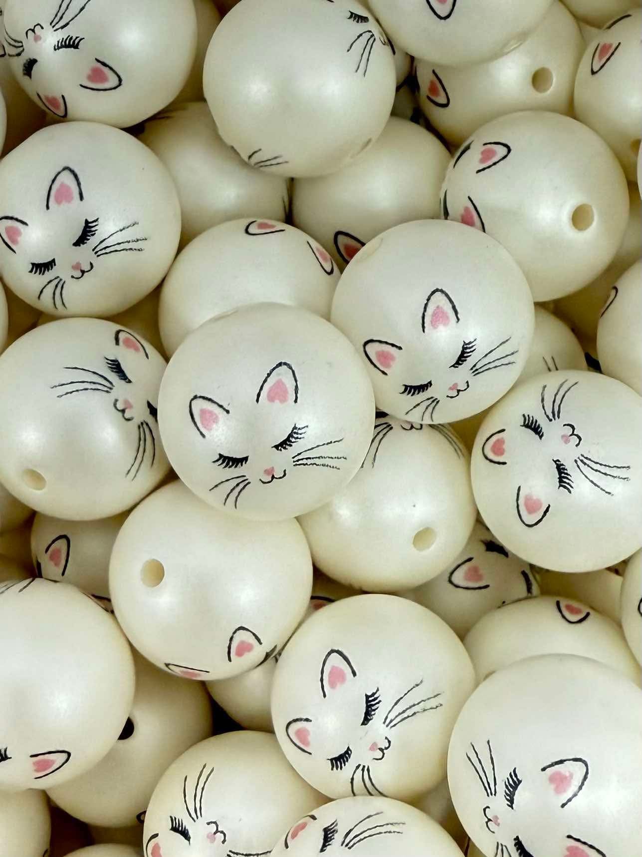 Cat 20mm Acrylic Bead