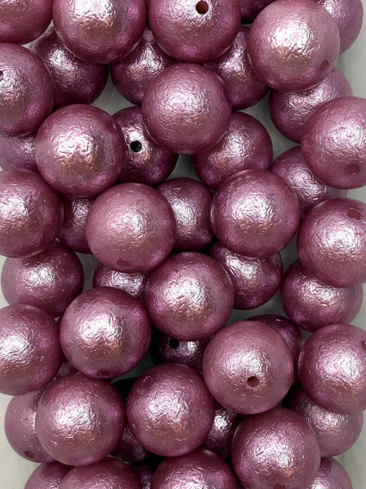 Light Purple Foil 20mm Acrylic Bead