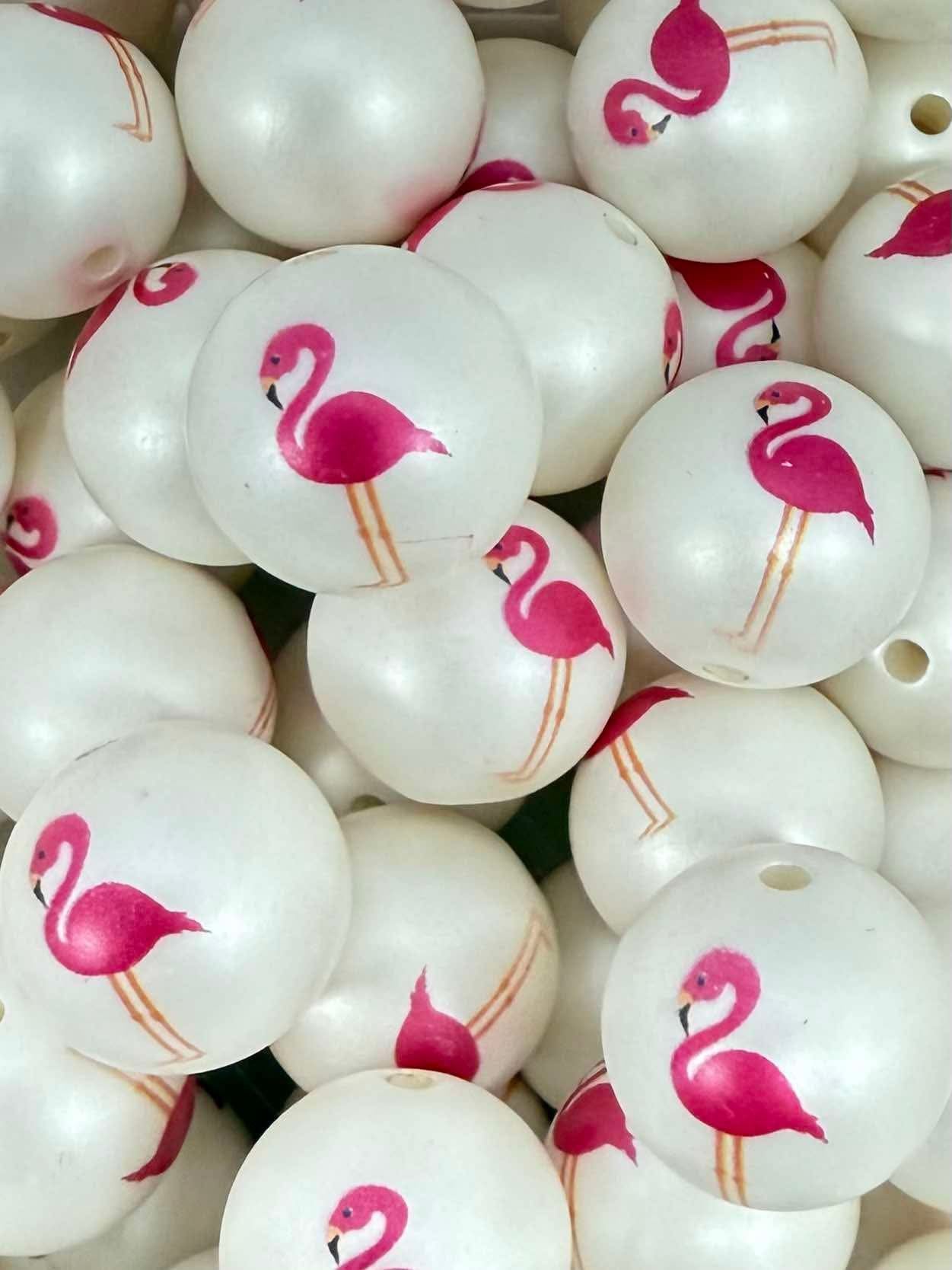 Flamingo 20mm Acrylic Bead