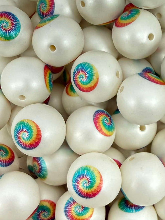 Tie Dye 20mm Acrylic Bead